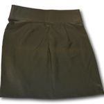 D. Jeans Womens Olive Green Vegan Leather Midi Skirt Size: 14 Photo 2