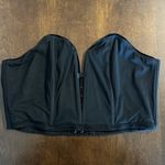 Victoria's Secret Dream Angels Boutiste Black Velour Strapless V Cut Top Large Photo 3