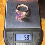 Natural Rose De France Amethyst Sterling Silver Cocktail Ring Size 10 Pink Photo 8