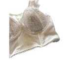 Victoria's Secret Victoria’s Secret Cropped Lace Bustier Cream Size 32DD Coquette Romantic Neutral Photo 7
