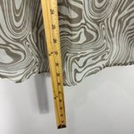 Princess Polly Blouse 6 Beige Brown Swirl Print Y2K Sheer Button Down Top Indie Photo 5