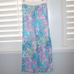Lilly Pulitzer  Bali Blue Once Upon A Tide Linen Palazzo Pants Photo 1