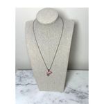 Pink Crystal Dolphin Pendant Necklace On Ball Chain Photo 6