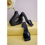 Urban Outfitters SVEGAN Squared Vegan Leather Mule Heel in Black Women's 37 Photo 9