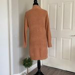 Debut Women's Mock Neck Long Sleeve Salmon Knit Sweater Dress Size Small Photo 1