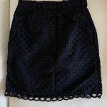 Carven Black Eyelet Lace Pencil Skirt Size XS Photo 4