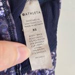 Athleta  Ultimate Printed Purple Spot Cutout Racerback Sportsbra Photo 3