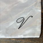 Victoria's Secret  Silver Satin Storage Bag with Black Ribbon Photo 2