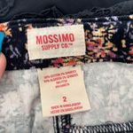 Mossimo Black Floral Mini Skirt Size 2 Business Casual Photo 5
