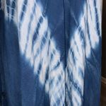 Emily Tracy Distressed Blue Tie Dye Sleeveless Embroidered Dress Swim Cover OS Size undefined Photo 7