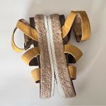 Universal Threads Universal Thread Mustard Yellow Platform Cork Strappy Buckle Sandals Sz 7 Photo 7