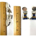 Sterling Silver TAXCO three piece set with inlaid gemstones, NWOT Photo 12