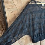 Ultra Pink  Womens Top Sz Small Black Lace Dolman Sleeve Photo 1