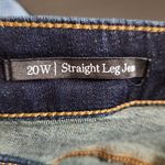 Talbots Womens Dark Wash Straight Leg Jeans Size 20W Photo 8