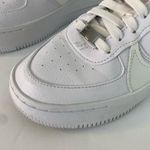 Nike NWOT  Triple White Air Force One Platform Sneakers Photo 8