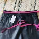 Reiss Mimi Paneled Leather Mini Skirt, Black, Size 10, Designer Luxury, NWT Photo 8