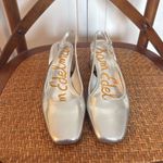 Sam Edelman Terra silver patent sling back pumps size 6/36 Photo 3
