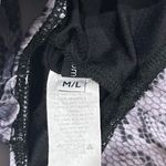 Onzie M L Warrior Sports Bra Snake Print Gym Workout Impact Strappy Racerback Photo 8