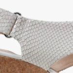 Clarks Maritsa Lara Slingback Sandals Wedge White Snake Textured Size 11 Women's Photo 2