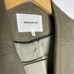 Emerson Fry Double Breasted Jacket Blazer Brown Size 6 Tan Photo 5