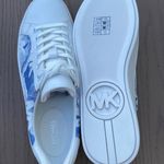 Michael Kors  Pale Blue Poppy Lace Up Wave Print Shoes Photo 7