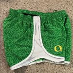 Nike  Green and White Women's Athletic Shorts Oregon Photo 4