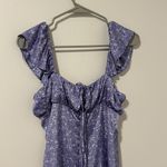 ZARA NWT  Purple Flower Cottagecore Feminine Babydoll Dress Size XS Photo 4