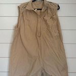 Free People Intimately Oversized Romper Embroidered The Jomo Festival Linen Sz S Photo 0