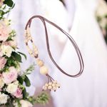 Bohemian Style‎ Handcrafted Ceramic Sweater Necklace Adjustable String Brown Photo 2