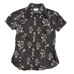 Esprit Vintage  Black and White Button Down Shirt Photo 0