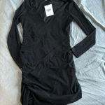 Princess Polly  Glittery Black Mini Dress Photo 0