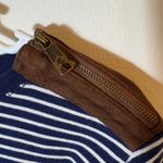 Ralph Lauren Lauren Striped Cotton Elbow Patch Long Sleeve Top Navy Size XL Photo 2