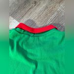 Blair VTG  NOEL Festive Green Christmas Sweater Stocking Red Collar Size XL Photo 6