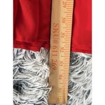 Flying Tomato Dress Women Medium Red Crepe Ruffle Tier Lined Keyhole Back Photo 6