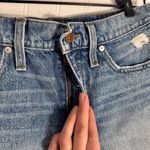 Madewell Relaxed Mid-Length Denim Shorts High-Waist Distressed Hem Women’s 26 Photo 3