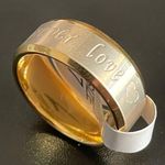 8mm gold forever love ring size 7 Photo 1