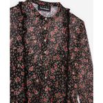 The Kooples  Sport Silk Chiffon Hummingbird Dress‎ Small Floral Retro Photo 2