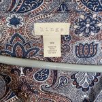 Hinge Long Sleeve Paisley Pocketed Draw String Dress Photo 1