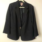 H&M  Single Breasted One Button Closure Black Blazer Jacket Women’s Size XL Photo 0