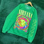 Urban Outfitters Nirvana Nevermind Oversized Grunge Crewneck Sweater Size S/M Photo 2