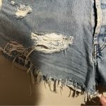 Diesel Saddle Vintage Distressed Raw Hem Button fly Denim Shorts Photo 6