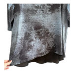 Catherines Catherine’s Blue Embellished Sequin Snowflake Quarter Sleeve Top Size 1x Photo 2