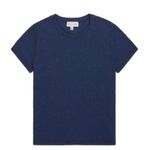 Something Navy Blue Speckled Junko Donegal Crewneck T-Shirt Size M Made In Italy Photo 2