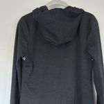 Anthropologie Tara Jacquard Hoodie Zip Sweatshirt Gray Black Hooded Size Medium Photo 8