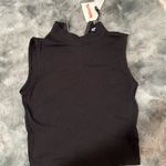 Shinestar Black Sleeveless Zip-Up Top Photo 1