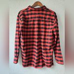 Madewell  Flannel Orange Oversized Ex Boyfriend Shirt In Buffalo Check Small Photo 4