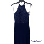 MORGAN & CO formal dress navy with sequins size 5 / 6 Blue Photo 1