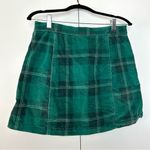 Urban Outfitters  Plaid Button Front Mini Skirt. Green. Photo 8