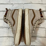 Vans sk8 high top beige suede with Aztec print lining 5.5/7 Photo 2