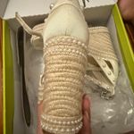 Gianni Bini Wedges Tan Cream pearl Photo 2